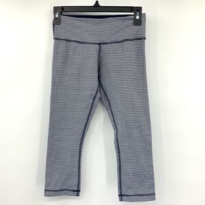 Lululemon‎ Capri Navy & White Sz 4